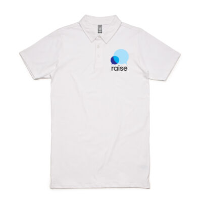 Raise Mens Polo - White Thumbnail